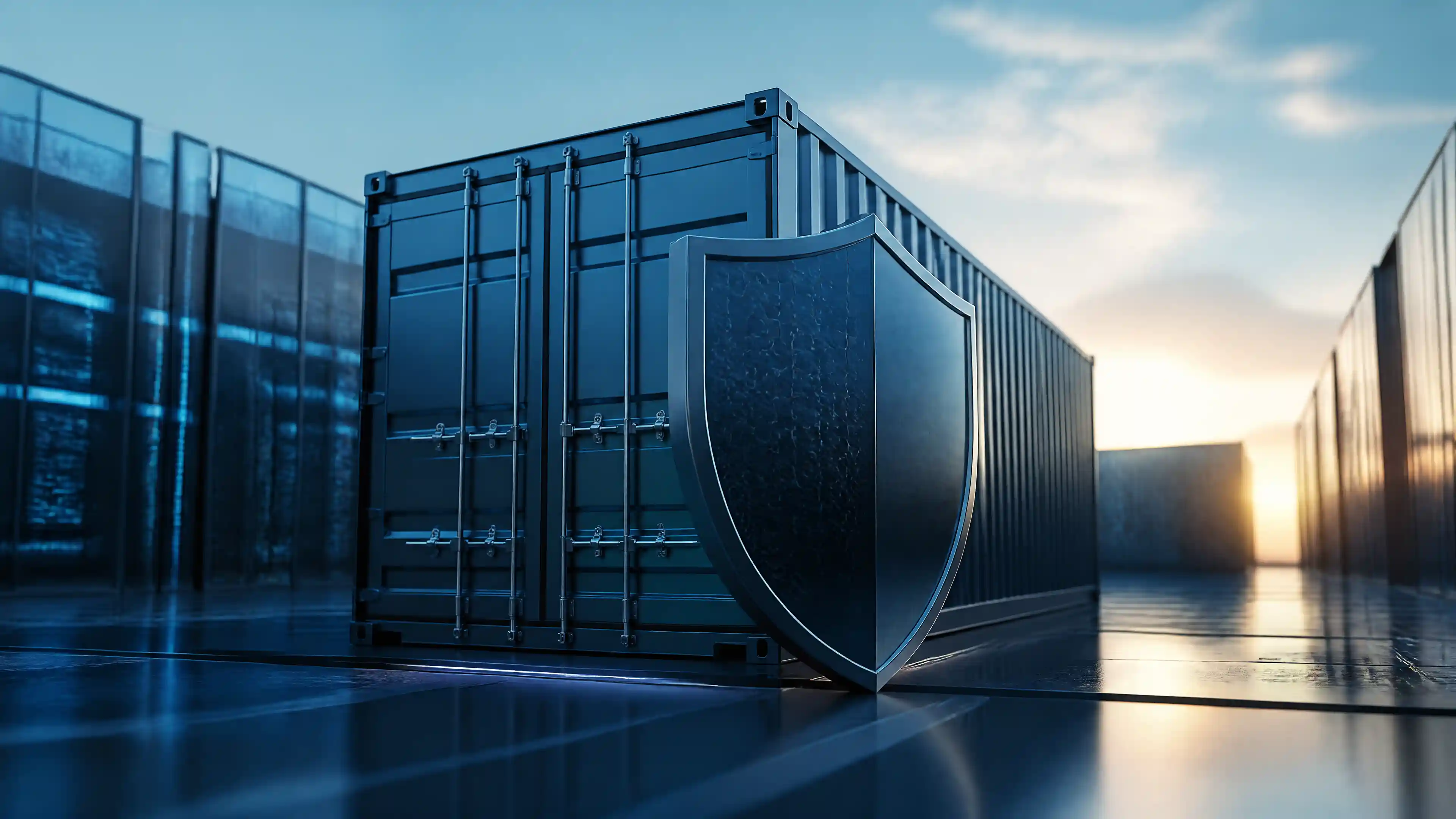 Container security protecting Docker and Kubernetes environments through secure images, vulnerability scanning, access controls, and runtime monitoring